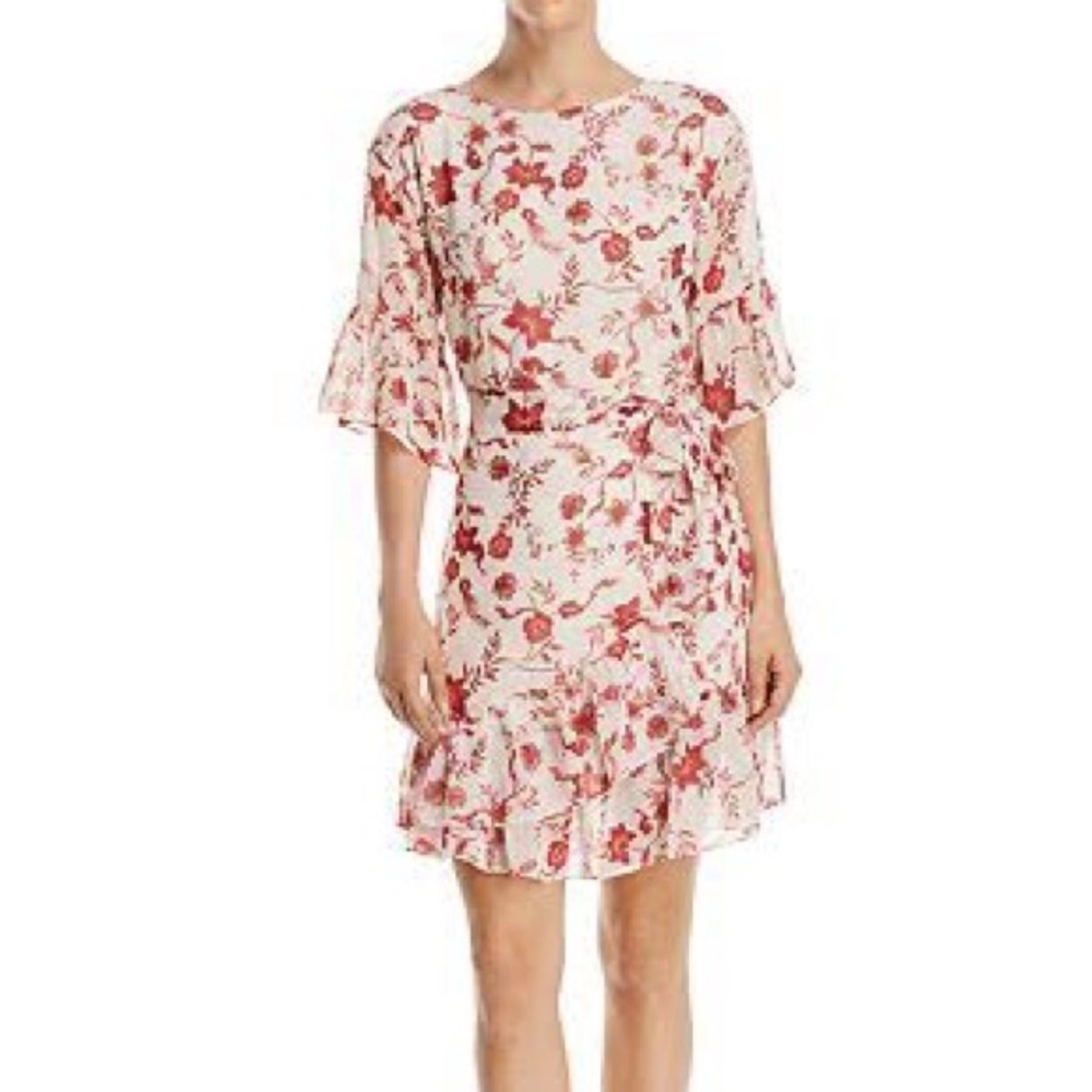 Rebecca Minkoff Printed Shift Dress With Wrap Skirt